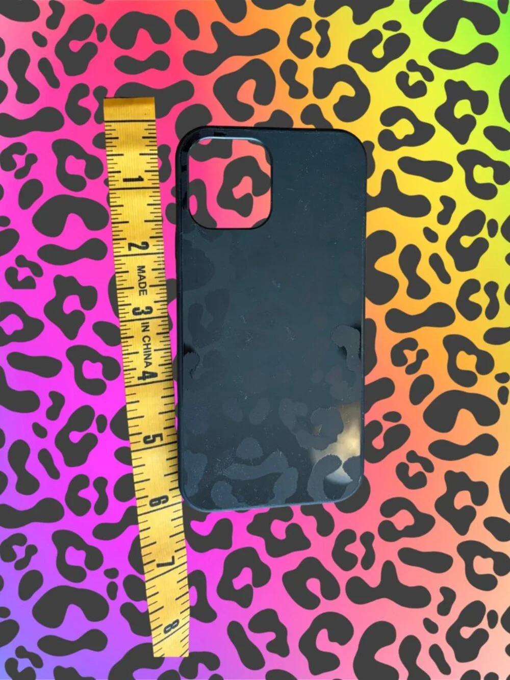 🐆 Heyday iPhone 13 Case – Black Leopard Print | Chic + Protective